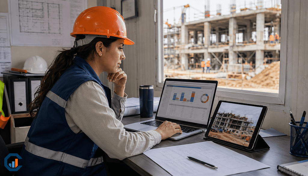 Control de costos de construcción en oficina de campo con análisis semanal